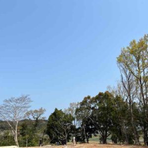 進行中の「糸島森の家」の配置確認をしました。